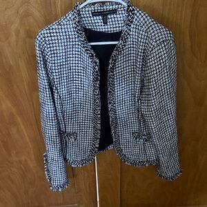 White House Black Market Houndstooth Blazer